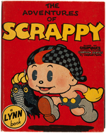 "THE ADVENTURES OF SCAPPY" LYNN BOOK & SCRAPPY BOXED CHILD'S PURSE.