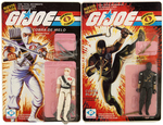 PLASTIRAMA ARGENTINA ISSUE GI JOE WHITE AND BLACK NINJA CARDED PAIR.