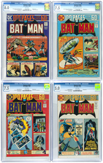 "BATMAN" BRONZE AGE 100 PAGE CGC LOT.