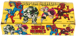 "MARVEL SUPER HEROES" DONRUSS GUM CARD DISPLAY BOX & WRAPPERS.