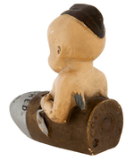 "COLUMBIA EGG" WORLD WAR II KEWPIE CERAMIC FIGURE.