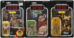 "STAR WARS: RETURN OF THE JEDI" CARDED EWOK ACTION FIGURE TRIO.