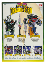 BANDAI MIGHTY MORPHIN POWER RANGERS "DRAGONZORD" W/GREEN RANGER.