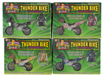 BANDAI MIGHTY MORPHIN POWER RANGERS FIGURE AND THUNDERBIKE LOT OF TEN.