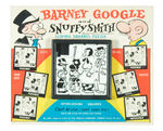 "BARNEY GOOGLE AND SNUFFY SMITH" SLIDING TILE PUZZLE ON STORE CARD.
