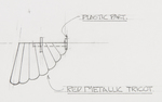 SILVERHAWKS "HOTWING" ORIGINAL KENNER BLUEPRINT FOR LEFT WING.