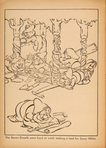 SNOW WHITE AND THE SEVEN DWARFS BOOK TRIO FEATURING DELETED BED-BUILDING SEQUENCE.