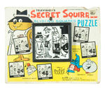 "SECRET SQUIRREL" SLIDING TILE PUZZLE ON STORE CARD.