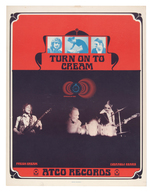 RARE & EARLY ATCO RECORDS PROMOTIONAL POSTER FEATURING CREAM.