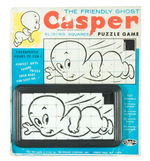 "CASPER THE FRIENDLY GHOST" SLIDING TILE PUZZLE ON STORE CARD.