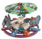 MARX "MECHANICAL MUSICAL DISNEY MERRY-GO-ROUND" WIND-UP CAROUSEL.