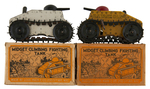 MARX BOXED WIND-UP TANK TRIO.