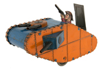 MARX WORLD WAR I STYLE WIND-UP TOY TANK PAIR.