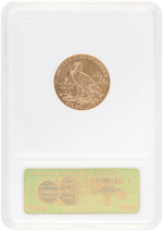 $2 1/2 INDIAN HEAD GOLD 1913 ANA AU50.