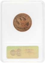 $5 LIBERTY HEAD GOLD 1886-S ANA EF45.