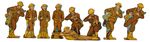 MARX FLAT TIN AMERICAN SOLDIERS LOT.