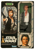 "STAR WARS - HAN SOLO" FACTORY-SEALED LARGE SIZE ACTION FIGURE.