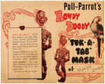 HOWDY DOODY POLL PARROT SHOES PREMIUM TRIO.