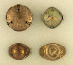 BASEBALL CEREAL PREMIUM RINGS INCLUDING DIZZY, RUTH & PAFKO.