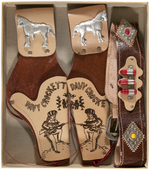 "DAVY CROCKETT COWBOY OUTFIT" BOXED HOLSTER SET.