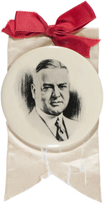 LARGE 1928 HERBERT HOOVER SKETCH PORTRAIT BUTTON HAKE #2016.