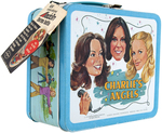 "CHARLIES ANGELS" UNUSED METAL LUNCHBOX WITH THERMOS.