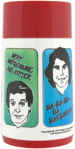 "WELCOME BACK, KOTTER" UNUSED METAL LUNCHBOX WITH THERMOS.