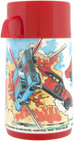 "THE DUKES OF HAZZARD" UNUSED METAL LUNCHBOX WITH THERMOS.