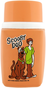 "SCOOBY DOO" UNUSED METAL LUNCHBOX (COLOR VARIETY) WITH THERMOS.