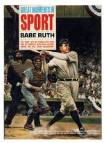 "AURORA GREAT MOMENTS IN SPORT - BABE RUTH" FACTORY-SEALED BOXED MODEL KIT.