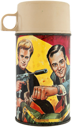 "THE MAN FROM U.N.C.L.E." METAL LUNCHBOX WITH THERMOS.