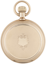 E. HOWARD & CO. 14K GOLD 17 JEWELS HUNTING CASE POCKET WATCH.