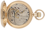 E. HOWARD & CO. 14K GOLD 17 JEWELS HUNTING CASE POCKET WATCH.