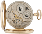 WALTHAM WATCH CO. 14K GOLD 7 JEWELS OPEN FACE POCKET WATCH.