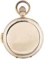 SWISS QUARTER HOUR REPEATER GOLD-FILLED HUNTING CASE POCKET WATCH.