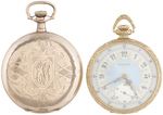 ELGIN WATCH CO. POCKET WATCH PAIR.