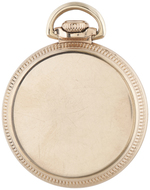 ILLINOIS WATCH CO. BUNN SPECIAL 23 JEWELS YELLOW GOLD-FILLED OPEN FACE POCKET WATCH.