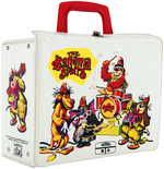 "THE BANANA SPLITS" UNUSED VINYL LUNCHBOX WITH THERMOS.