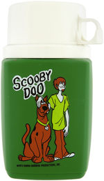 "SCOOBY DOO" UNUSED METAL LUNCHBOX (COLOR VARIETY) WITH THERMOS.