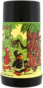 "H.R. PUFNSTUF" METAL LUNCHBOX WITH THERMOS.