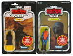 "STAR WARS - THE EMPIRE STRIKES BACK" WALRUS MAN & JAWA CARDED FIGURE PAIR.