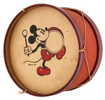 MICKEY MOUSE WOODEN TOY DRUM.