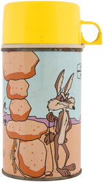 "THE ROAD RUNNER" METAL LUNCHBOX WITH THERMOS.