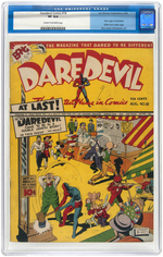 "DAREDEVIL COMICS" #18 AUGUST 1943 CGC 8.0 VF.