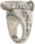 LONE RANGER & TONTO PURE SILVER INTERCHANGEABLE BULLET RING LIMITED EDITION PAIR.