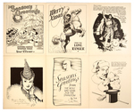 1939 KING FEATURES SYNDICATE PROMOTIONAL COMIC STRIP CHARACTER CHRISTMAS CARDS SET.