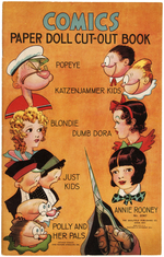 "COMICS PAPER DOLL CUT-OUT BOOK" FEATURING POPEYE, BLONDIE & OTHERS.