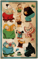 "COMICS PAPER DOLL CUT-OUT BOOK" FEATURING POPEYE, BLONDIE & OTHERS.