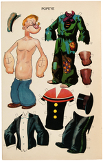 "COMICS PAPER DOLL CUT-OUT BOOK" FEATURING POPEYE, BLONDIE & OTHERS.