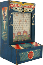 WORLD WAR II "KEEP EM BOMBING" ANTI-AXIS COUNTERTOP PENNY GAME.